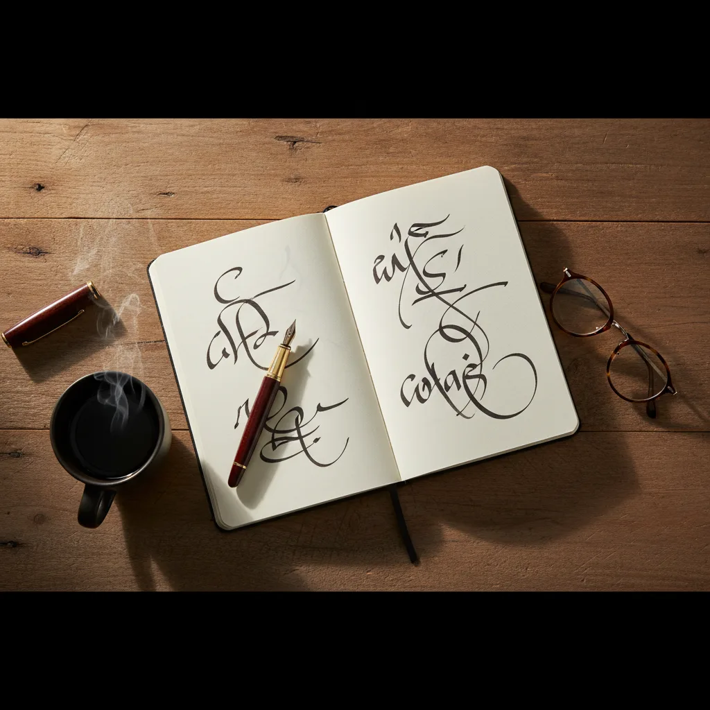 An open notebook and pen on a wooden desk in natural light, suggesting written communication planning